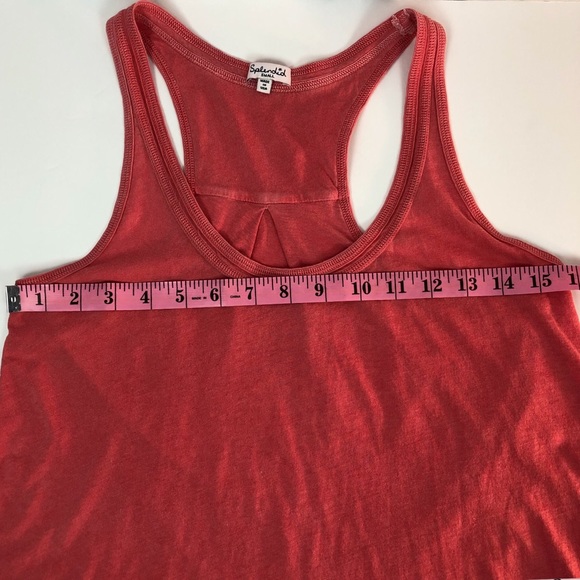 Splendid Coral or White color Racerback Tank Sz Sm - Picture 8 of 8